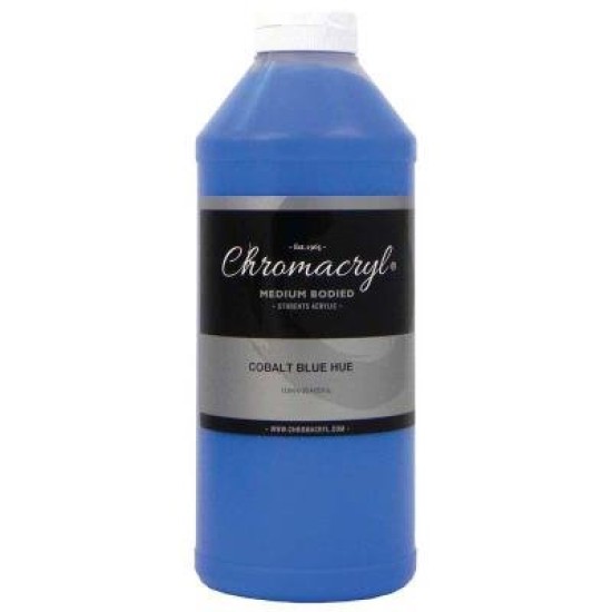 Chromacryl Acrylic Paint Student 1 Litre Cobalt Blue