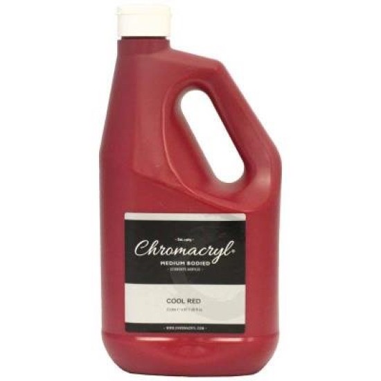 Chromacryl Acrylic Paint Student 2 Litre Cool Red