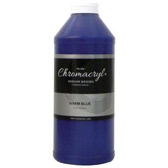Chromacryl Acrylic Paint Student 1 Litre Warm Blue