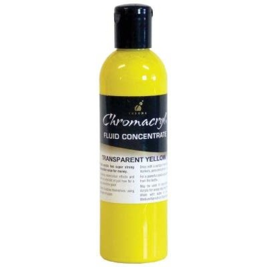 Chromacryl Fluid Concentrate Trans Yellow 250ml