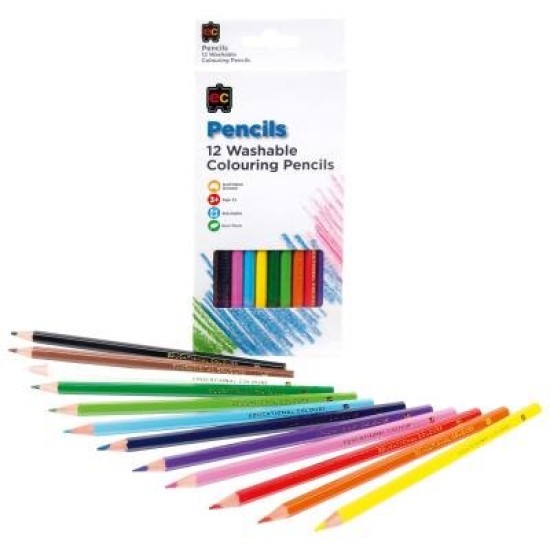 EC Colouring Pencils Hexagonal 12 Pack