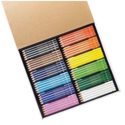EC Triangular Pencils Pack 120 Washable Assorted Colours With Sharpener