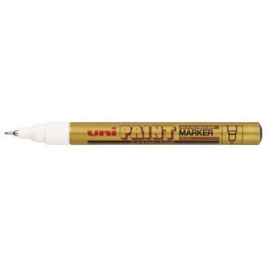 Uni Paint Marker 0.8mm Bullet Tip Gold PX-203