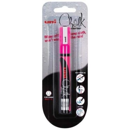 Uni Chalk Marker 8.0mm Chisel Tip Gold PWE-8K