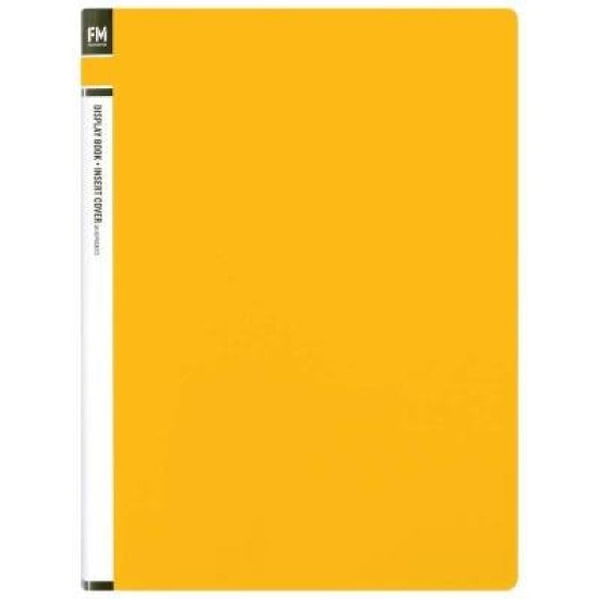 FM Display Book Yellow Insert Cover 20 Pocket