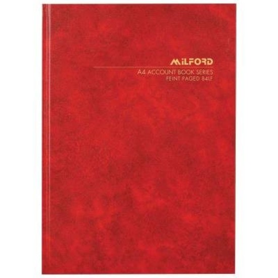 Milford A4 FSC Mix 70% 84lf Indexed Book Hard Cover