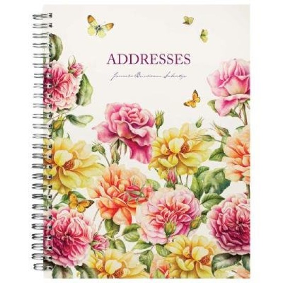 Milford J Brinkman Slim 170x80 Floral Note & Address Books Display Of 20