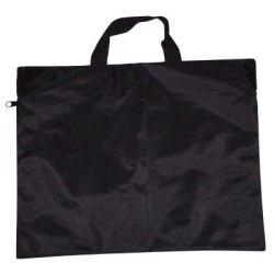Conference Satchel With Zipper Black 380mm X 320mm