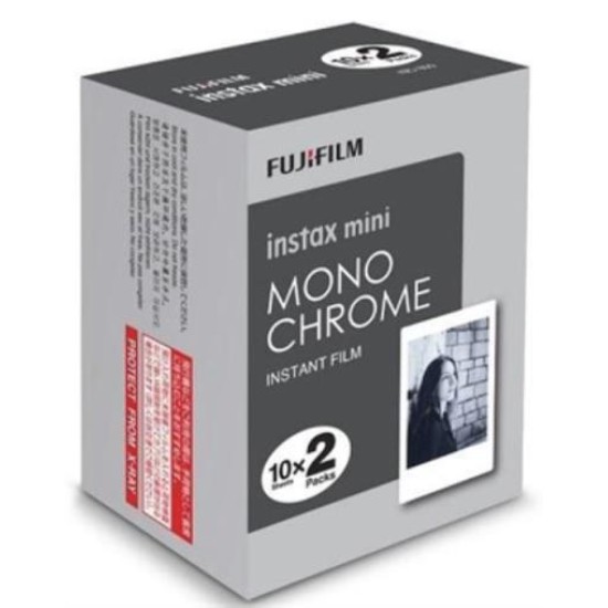 Fujifilm Instax Mini Film 20 Pack Monochrome