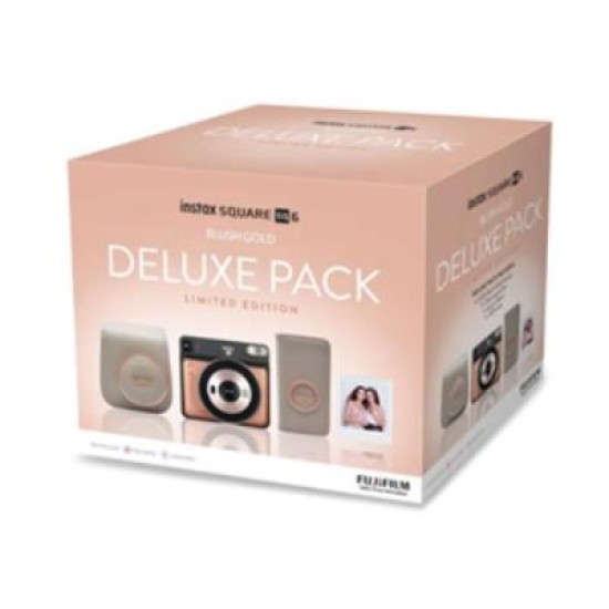 Fujifilm Instax Square SQ6 Camera - Blush Gold Deluxe Pack