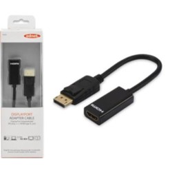 Ednet DisplayPort v1.1 (M) to HDMI Type A (F) 0.15m Adapter Cable