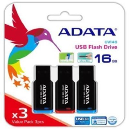 ADATA UV140 Triple Pack USB3.1 16GB 3 Pack