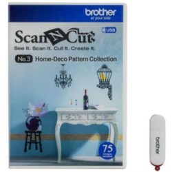 Brother CAUSB3 Fabric USB No.3 Home Deco Pattern