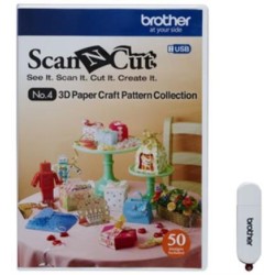 Brother CAUSB4 Fabric USB No.4 3D-Craft Pattern Collection
