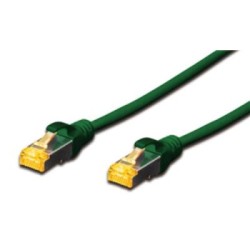 Digitus S-FTP CAT6A Patch Lead - 0.5M Green