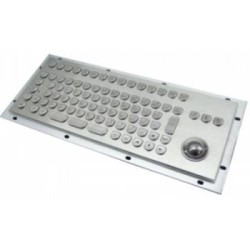 Inputel KB205 Stainless Steel Keyboard + Trackball IP65 - PS/2