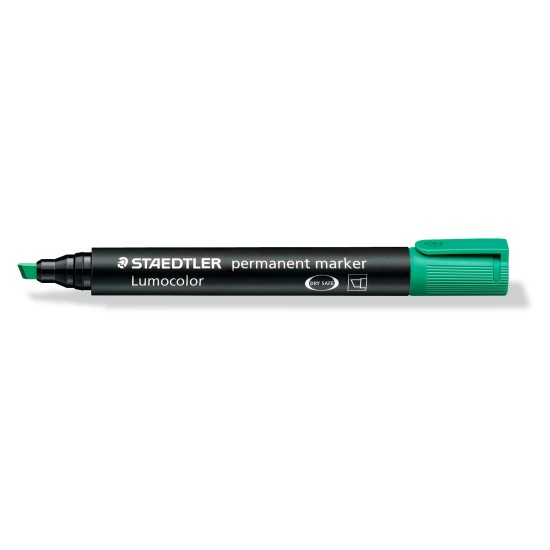 permanent marker chisel point - green