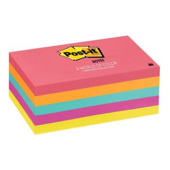 Post-it Notes 655-5PK 76x127mm Cape Town, Pack of 5