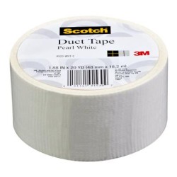 Scotch Patterned and Coloured Duct Tape 920-WHT White 48mm x 18.2m