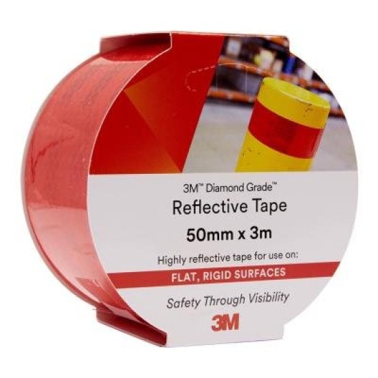 3M Diamond Grade Reflective Tape 983-72 Red 50mm x 3m