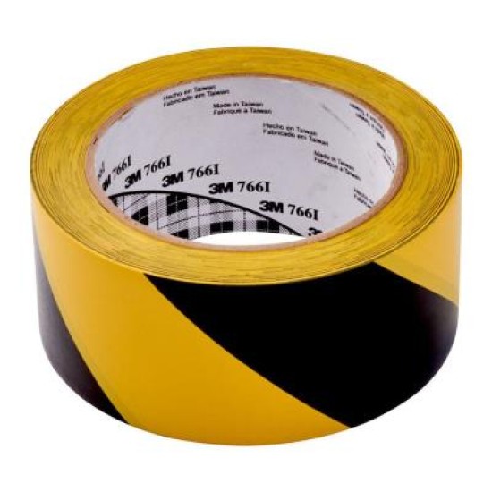 3M Vinyl Tape 766 50mm x 33m Yellow/Black