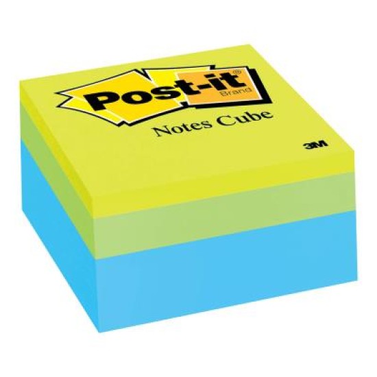 Post-it Notes Memo Cube 2054-PP Greenwave 76x76mm 400 sheet cube