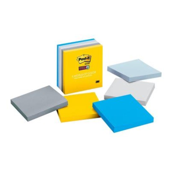 Post-it Super Sticky Notes 654-5SSNY 76x76mm New York, Pack of 5