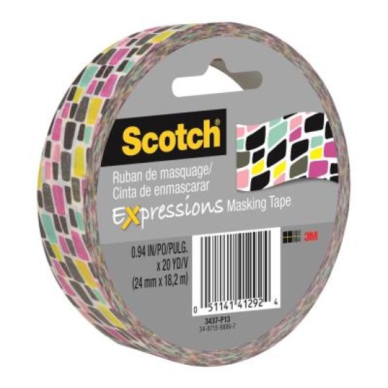 Scotch Expressions Masking Tape 3437-P13 25mm x 18m Graffiti