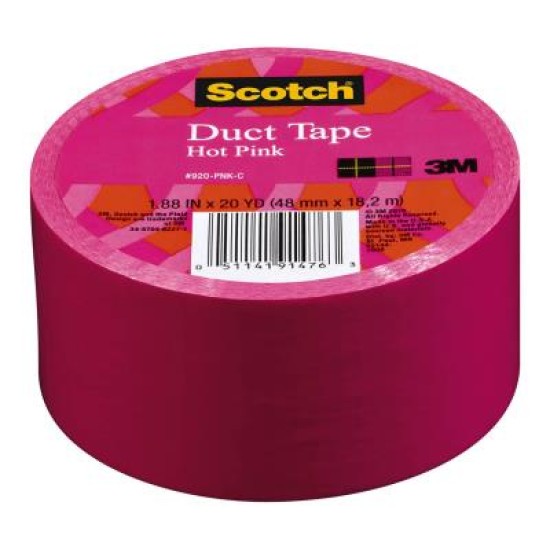 Scotch Duct Tape 920-PNK 48mm x 18.2m Hot Pink