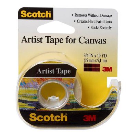 Scotch Artist Tape FA2010 19mm x 9.1m on dispenser