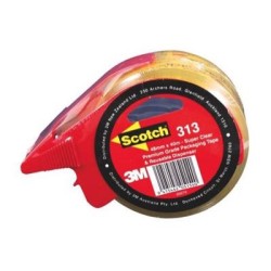 Scotch Sealing Tape 313 48mm x 40m Super Clear Hangsell with Dispenser