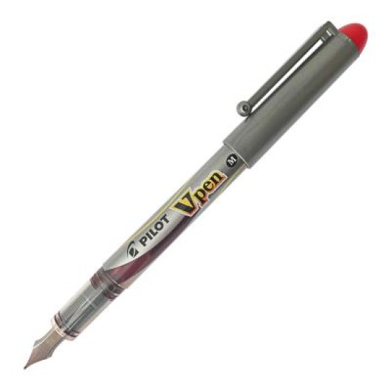 Pilot V-Pen Fountain Pen Medium Red (SVP-4M-R)