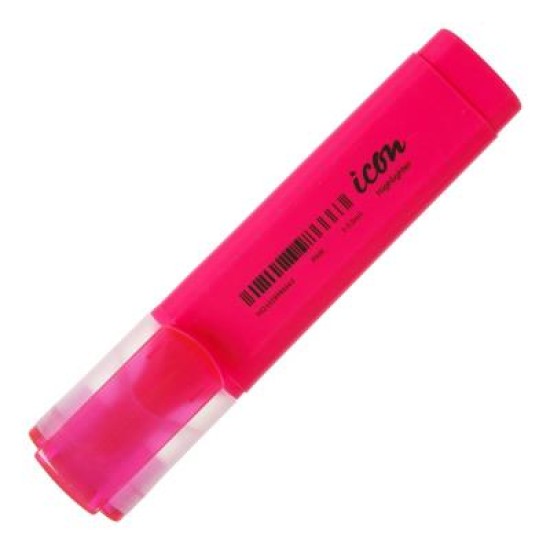 Icon Highlighter Chisel Tip Pink
