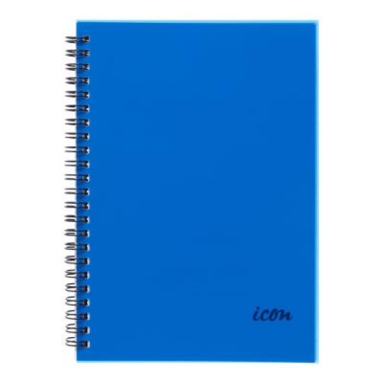 Icon Spiral Notebook A5 PP Cover Blue 200 pg