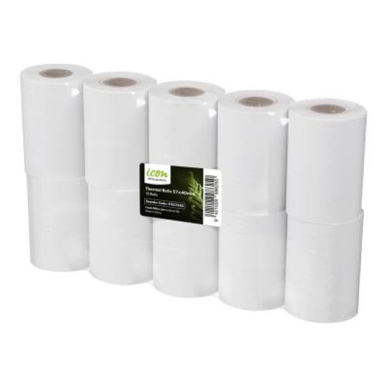 Icon Thermal Roll 57x40mm, Pack of 10