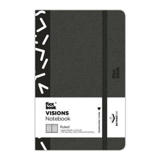 Flexbook Visions Notebook Pocket Ruled Black