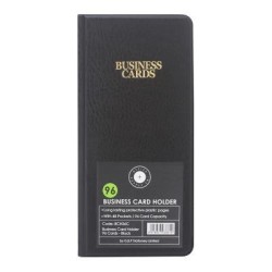 OSC Business Card Holder Black 96 cards