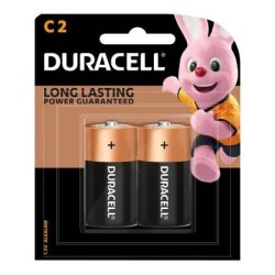 Duracell Coppertop Alkaline C Battery, Pack of 2