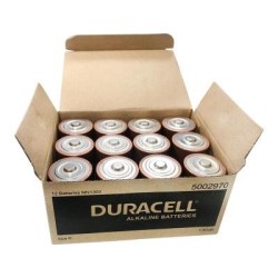 Duracell Coppertop Alkaline D Battery, Pack of 12