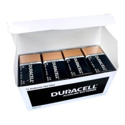 Duracell Coppertop Alkaline 9V Battery, Pack of 12