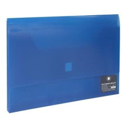 OSC Document Wallet FC Velcro Closure Blue