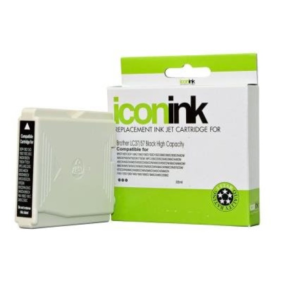Icon Compatible Brother LC37 LC57 Black Ink Cartridge