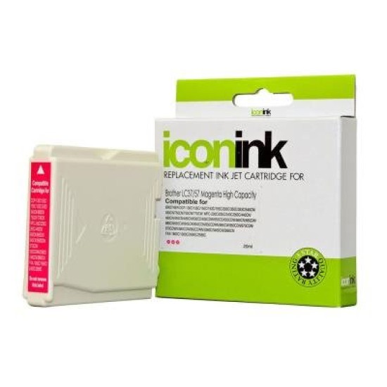 Icon Compatible Brother LC37 LC57 Magenta Ink Cartridge
