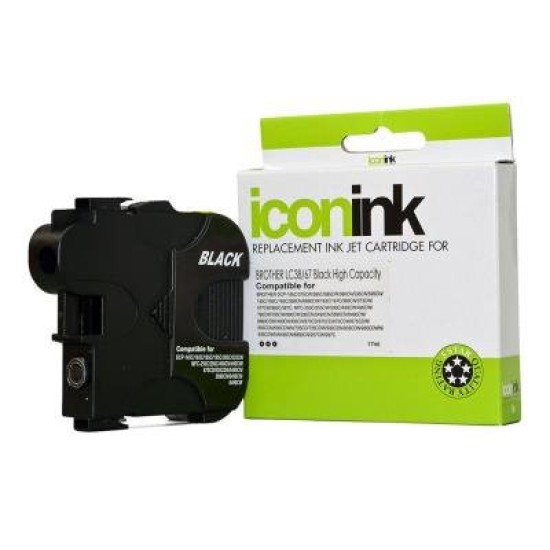 Icon Compatible Brother LC38 LC67 Black Ink Cartridge