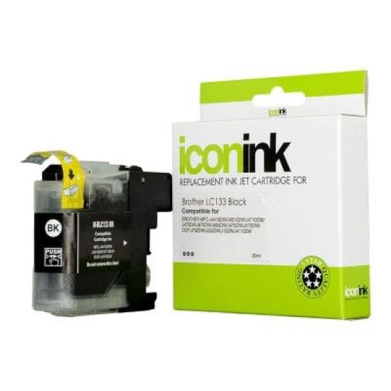 Icon Compatible Brother LC133 Black Ink Cartridge