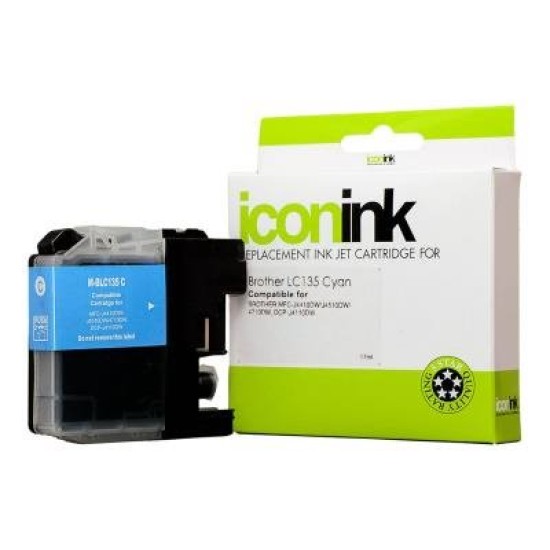 Icon Compatible Brother LC135 Cyan Ink Cartridge