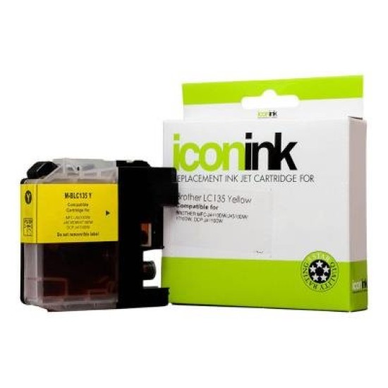 Icon Compatible Brother LC135 Yellow Ink Cartridge
