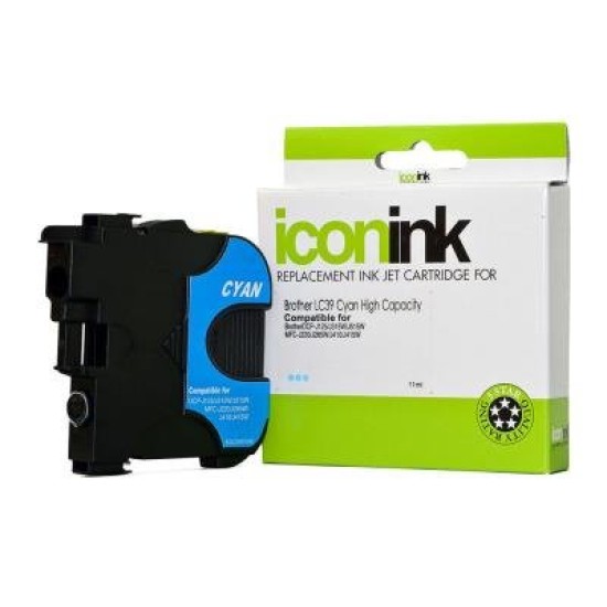 Icon Compatible Brother LC39 Cyan Ink Cartridge