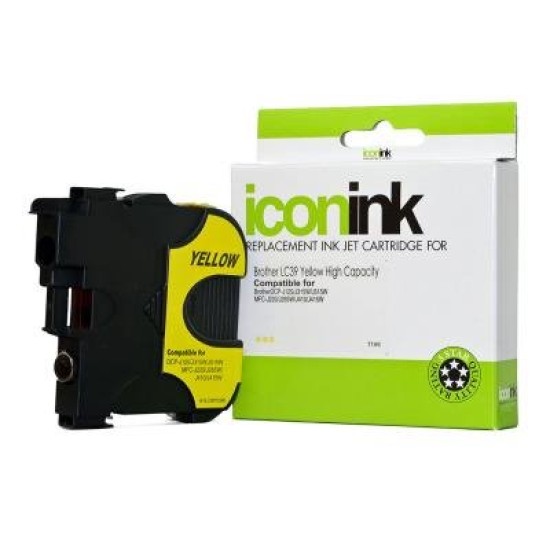 Icon Compatible Brother LC39 Yellow Ink Cartridge