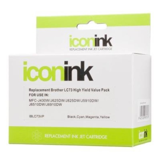 Icon Compatible Brother LC73 LC40 BCMY Ink Value Pack